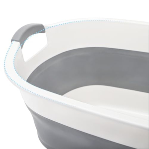 Panier à linge en plastique chaud, gain de place pour la maison, le bain, le nettoyage des vêtements, des animaux domestiques et le trempage des pieds - Product Image 3
