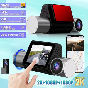 3 Kanaals Dashcam 4K 24 Uur Parkeermodus Voor En Achter 1080P Wifi Gps Nachtzicht Auto Camera Lens Adas Auto Dvr - Product Image 2
