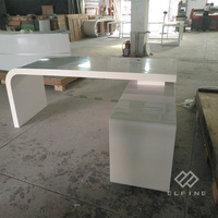 Table d'ordinateur de bureau de 15 cm, incurvée, style bohème