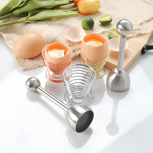 Extracteur de séparateur de coquille d'ouvreur de coupeur d'<span class=keywords><strong>oeuf</strong></span> d'acier inoxydable portatif pour les oeufs durs et mous - Product Image 2
