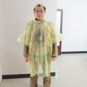 <b>Disposable</b> <b>Rain</b> <b>Poncho</b> with custom logo printing for promotion - Product Image 6