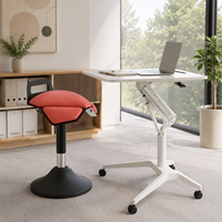 Bureau mobile inclinable avec chaise ergonomique à genoux, ensemble poste de travail pour la maison et le bureau commercial – Fournisseur d'usine