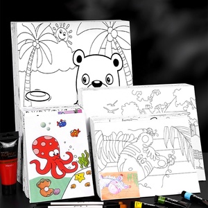 Kit di pannelli in tela pre-stampati con animali <span class=keywords><strong>per</strong></span> <span class=keywords><strong>principianti</strong></span> e bambini Panwenbo, kit fai-<span class=keywords><strong>da</strong></span>-te <span class=keywords><strong>per</strong></span> <span class=keywords><strong>dipingere</strong></span> e disegnare su tela pre-tracciata. - Product Image 6