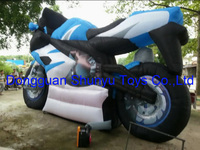 Moto gonflable en nylon personnalisable de tissu d'Oxford pour annoncer Inflatables