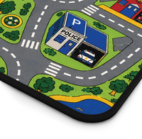 Alfombrilla de Escritorio con Mapa Retro para Niños, Alfombrilla de Ratón con Diseño de los 90, Alfombrilla de Ratón XL para Juegos