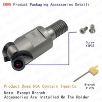 Maifix EMRM Outils de coupe pour machine CNC, Plaquette RPMW1204, Fraise à bout rond à serrage par dents, Compatible avec les systèmes CNC