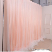 Kain Tirai Latar Belakang Pernikahan Ganda Super Fairy Stage Cloth Salon Kecantikan Tata Letak Ruangan Ulang Tahun Pernikahan Cantik Cina