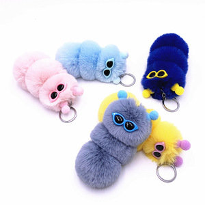 Cute Stuffed Animals Plush Toys Keychain Custom Kawaii Cartoon Plush Dolls Keychain