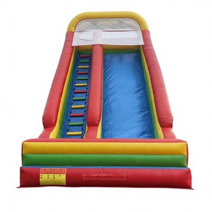 Château gonflable commercial de qualité supérieure pour fêtes en plein air, toboggan gonflable, grand toboggan sec gonflable pour enfants - Product Image 1