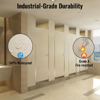 Panel Laminado Compacto HPL de Melamina Moderno de 1500*2440 mm, Resistente al Fuego y al Agua, para Divisiones de Baños en Hospitales y Escuelas