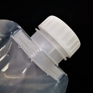 ถุงใส่เครื่องดื่มพลาสติกใสพร้อมที่จับสำหรับ5L แบบนำกลับมาใช้ใหม่พวยขนาดใหญ่ใช้ซ้ำได้ - Product Image 5