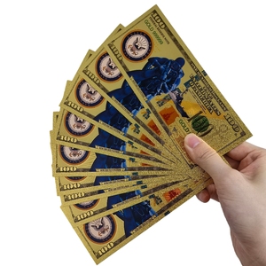 6 modèles de billets de banque militaires américains en or, armée, marine, air force, garde-coastale, souvenirs, billets de dollars, objets de collection, cadeau - Product Image 4