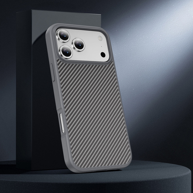 Strong Magnetic Case for iPhone 17 Pro Max 17 Air 16e 16 Pro Max 15 Plus 14 13 Carbon Fiber Textured Shockproof Case