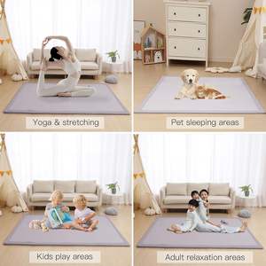 <span class=keywords><strong>Tapis</strong></span> en microfibre flanelle super doux FMT style moderne et confortable pour enfants, <span class=keywords><strong>tapis</strong></span> de ramper en <span class=keywords><strong>mousse</strong></span> à mémoire de forme Tatami Muscle pour chambre de bébé - Product Image 6