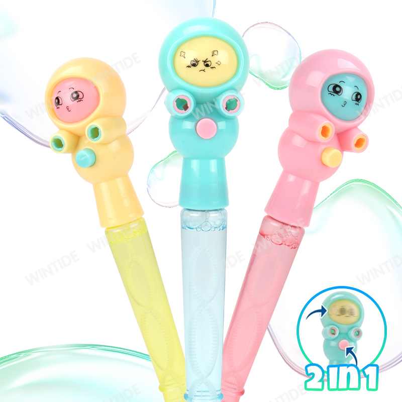 WANNA BUBBLES 2IN1 Penguin Whistle Plastic