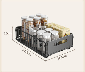 Nhà bếp lưu trữ tủ tổ chức với kéo ra tính năng dưới bồn rửa trượt lưới giỏ để lưu trữ - Product Image 4