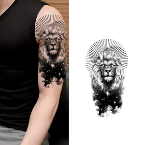 Factory Price Waterproof Realistic Arm <strong>Tattoo</strong> Sticker Sexy Temporary Body Art Lion <strong>Temp</strong> <strong>Tattoos</strong> for Men - Product Image 3