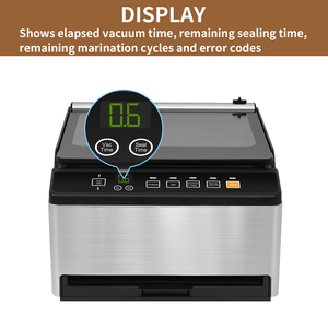 Sigillatrice Sottovuoto a Doppia Camera 2 in 1 -98kPa per Alimenti Liquidi, Confezionamento Sottovuoto di Zuppe e Carni per Cottura Sous Vide, Sigillatrice Sottovuoto <span class=keywords><strong>Portatile</strong></span> OEM - Product Image 5