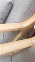 Fauteuil inclinable individuel Dephoon moderne, portable, durable et écologique en bois pour salon, chambre, hôtel et villa