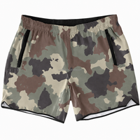 Shorts Camouflage Personnalisés pour Hommes Coupe Ample Camouflage Désert Cordon de Serrage Longueur Genou Décontracté Plage OEM ODM Faible MOQ