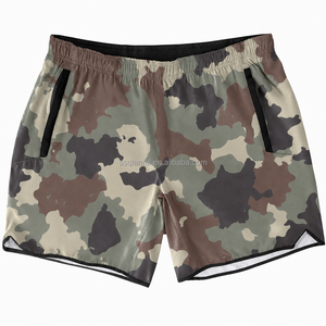 Custom Camo <strong>Shorts</strong> <strong>Men</strong> Loose Fit Desert Camouflage Drawstring Knee <strong>Length</strong> Casual Beach <strong>Shorts</strong> OEM ODM Low MOQ - Product Image 1