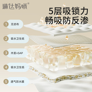 Toalla posparto Linda Mommy, 60cm*90cm, tamaño grande, a prueba de fugas, desechable, para maternidad - Product Image 3