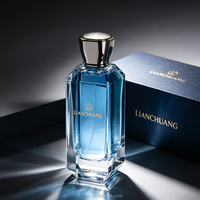 Parfum de luxe en cristal violet 100 ml - Parfum floral fruité longue durée, flacon de parfum élégant et luxueux avec boîte cadeau