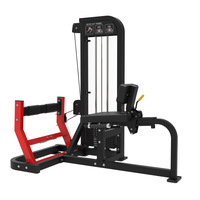 CHEM618 Elite Appareil de soulevé de mollets assis et entraîneur de soleus, pour l'entraînement de la force de la poitrine et du dos, équipement de musculation professionnel à résistance sélectionnable, en acier