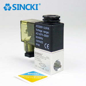 Neues SINCKI Air 2V025-06/08 G1/8 G1/4 Kleines Pneumatisches Magnetventil Zwei Positionen Zwei Wege 2/2 Mini Elektrisch DC24V DC12V - Product Image 5