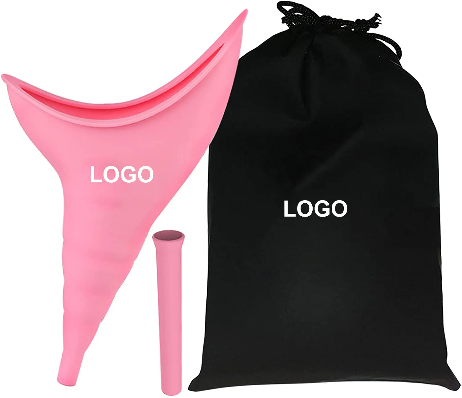 Женское стоячее многоразовое женское устройство для мочеиспускания, женский портативный складной силиконовый Писсуар для путешествий с пользовательским логотипом