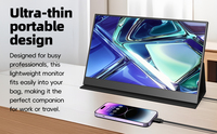 Moniteur LED portable à double écran de 14 pouces Moniteur HD USB-C Écran portable pour ordinateur portable