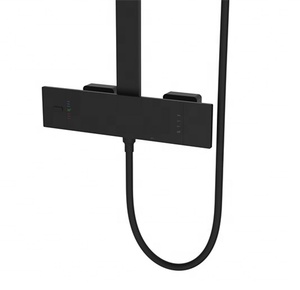 Bộ Vòi Hoa Sen Bằng Đồng Màu Trơn Sang Trọng Của Khách Sạn Vòi Hoa Sen Nhiệt Độ Hiện Đại Có Vòi Trộn Nước Nóng Lạnh Hình Vuông - Product Image 4