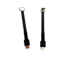 Profil inférieur ultra mince FPV 90 degrés coudé 60W PD câble de charge rapide USB 3.1 Type C FPC 10Gbps 24P Angle câble ruban USB C