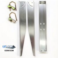 Kit de support de montage pour panneaux solaires électriques, 50-100W, aluminium AL5052, angle réglable pour systèmes hors réseau, OEM/ODM UPAB011