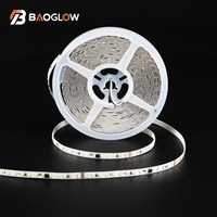 Prix de gros usine Bande LED flexible SMD 2835 DC 24V 10W/M 8MM 3000K 4000K 6500K, Lumières LED blanches serpentines