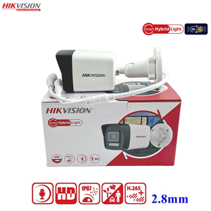 Caméra réseau bullet fixe <span class=keywords><strong>Hikvision</strong></span> DS-2CD1043G2-LIU 4MP Smart Hybrid Light POE avec détection humaine et véhicule, IR 30m, H.265+, IP67 - Product Image 1