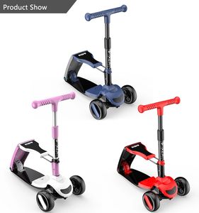 ขายร้อนใหม่พับ3ล้อ Twisty 2-in1 Kick เด็กสกูตเตอร์ Led สำหรับเด็ก - Product Image 6