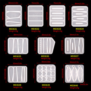 DIY saç tokası döküm kalıp saç tokası silikon reçine kalıpları takı kalıpları epoksi reçine saç tokası silikon kalıplar - Product Image 6