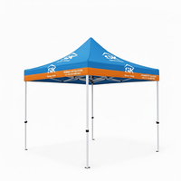 Tente de réception pliable en tissu Oxford imperméable 10x10 pieds pour exposition en plein air, tente de salon professionnel en aluminium pour la publicité
