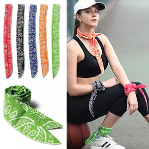 Fasciatura sportiva estiva per la testa e la Bandana di raffreddamento aderenza sottile a secco per smorzare la sciarpa di raffreddamento del ghiaccio imbevuta di allacciatura intorno <span class=keywords><strong>al</strong></span> <span class=keywords><strong>collo</strong></span> sciarpa fresca di ghiaccio - Product Image 1
