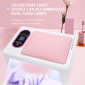 Lampe à ongles professionnelle multifonctionnelle pour salon, avec minuterie intelligente, support pour les mains, séchage rapide du gel UV/LED, 24V - Product Image 1