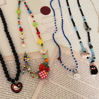 Zooying Style coréen délicat réglable clavicule chaîne coloré Animal lien collier hypoallergénique dopamine bijoux cadeau pour
