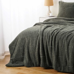 Factory Supply 330GSM Melange <strong>Teddy</strong> <strong>Fleece</strong> Front Microfiber Reverse Reversible Comforter Set Super Soft Custom Size <strong>Bedding</strong> - Product Image 5