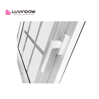Fenêtre de balcon à balançoire à cadre en aluminium à guillotine personnalisée Nouveau design Fenêtres à battant en aluminium à double vitrage de taille standard et moderne