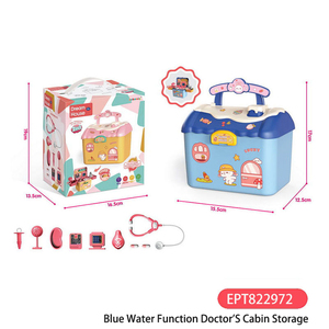 EPT Bleu Fonction Cabine de <span class=keywords><strong>Docteur</strong></span> Rangement Jouet Fille Jouets Médecin Filles Pas Cher Ensemble Enfants Médecin Pretend Play Kits pour Filles - Product Image 2