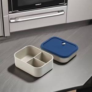 Contenedor de Silicona de Grado Alimenticio Ecológico de 1300 ml, Libre de BPA, con Tres Compartimentos y Ventilación para Conservación - Product Image 4