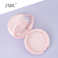 Boîtier vide pour poudre compacte avec miroir, 59 mm, pour une seule fard à joues rond rose, palette de maquillage format poche, palettes de fards à paupières, vente en gros