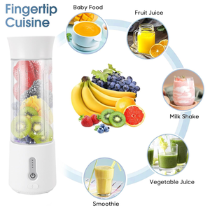 500ml <b>USB</b> Portable Blender with Ice Crushing Function with 6 Blades Push Button <b>Controls</b> Ice Crushing Lanyard for Juice Mixer - Product Image 4