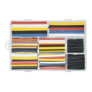 VW-1 2:1 co lại tỷ lệ nhiệt co ngót Ống crosslinked <span class=keywords><strong>Polyolefin</strong></span> thu nhỏ Tay Áo Cách nhiệt màu đen 8mm nhiệt co lại ống - Product Image 1