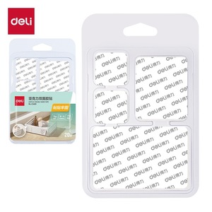 Cinta Adhesiva Transparente de Doble Cara Deli, 1 mm, 20 Hojas, Paquete Mixto, Cinta Adhesiva de Oficina - Product Image 1